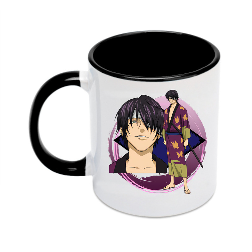 （画像用） ぎんたま 坂田銀時（さかたぎんとき） 神楽 志村新八（しむら しんぱち） GINTAMA Sakata Gintoki Kagura Shimura Shinpachi カラーマグカップ