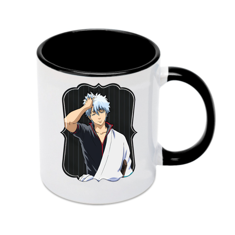 （画像用） ぎんたま 坂田銀時（さかたぎんとき） 神楽 志村新八（しむら しんぱち） GINTAMA Sakata Gintoki Kagura Shimura Shinpachi カラーマグカップ
