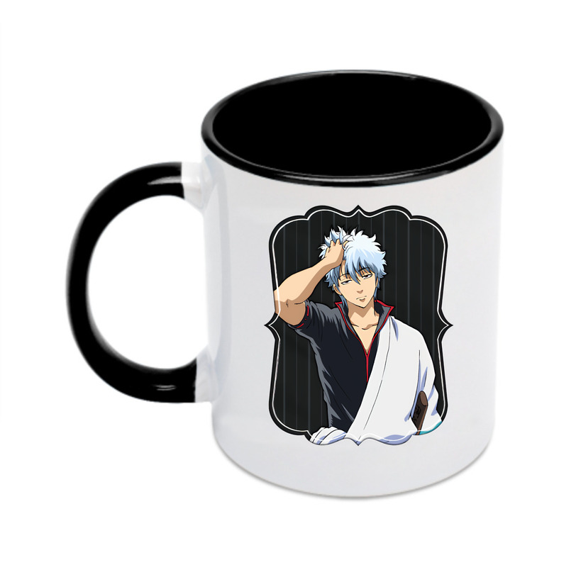 （画像用） ぎんたま 坂田銀時（さかたぎんとき） 神楽 志村新八（しむら しんぱち） GINTAMA Sakata Gintoki Kagura Shimura Shinpachi カラーマグカップ