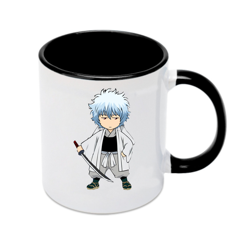 （画像用） ぎんたま 坂田銀時（さかたぎんとき） 神楽 志村新八（しむら しんぱち） GINTAMA Sakata Gintoki Kagura Shimura Shinpachi カラーマグカップ