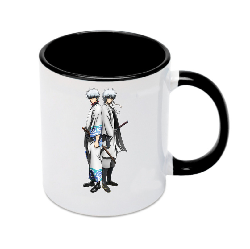 （画像用） ぎんたま 坂田銀時（さかたぎんとき） 神楽 志村新八（しむら しんぱち） GINTAMA Sakata Gintoki Kagura Shimura Shinpachi カラーマグカップ