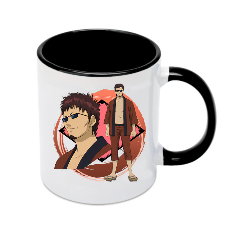 （画像用） ぎんたま 坂田銀時（さかたぎんとき） 神楽 志村新八（しむら しんぱち） GINTAMA Sakata Gintoki Kagura Shimura Shinpachi カラーマグカップ