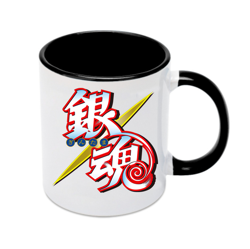 （画像用） ぎんたま 坂田銀時（さかたぎんとき） 神楽 志村新八（しむら しんぱち） GINTAMA Sakata Gintoki Kagura Shimura Shinpachi カラーマグカップ