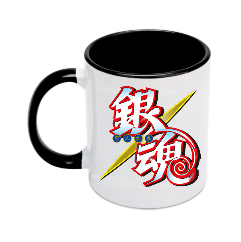 （画像用） ぎんたま 坂田銀時（さかたぎんとき） 神楽 志村新八（しむら しんぱち） GINTAMA Sakata Gintoki Kagura Shimura Shinpachi カラーマグカップ