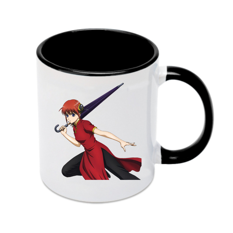 （画像用） ぎんたま 坂田銀時（さかたぎんとき） 神楽 志村新八（しむら しんぱち） GINTAMA Sakata Gintoki Kagura Shimura Shinpachi カラーマグカップ