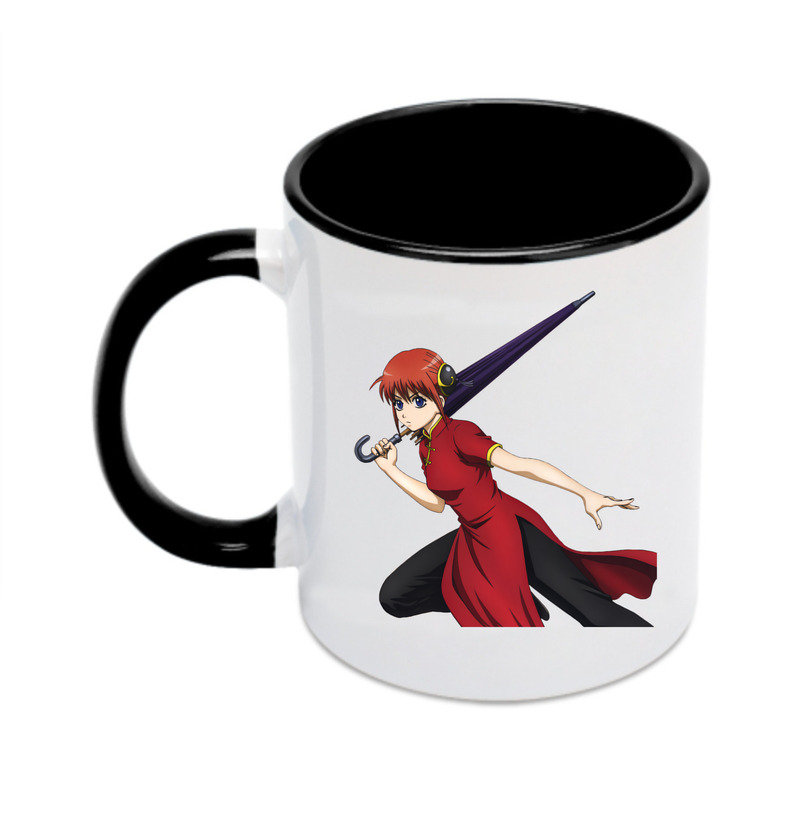 （画像用） ぎんたま 坂田銀時（さかたぎんとき） 神楽 志村新八（しむら しんぱち） GINTAMA Sakata Gintoki Kagura Shimura Shinpachi カラーマグカップ