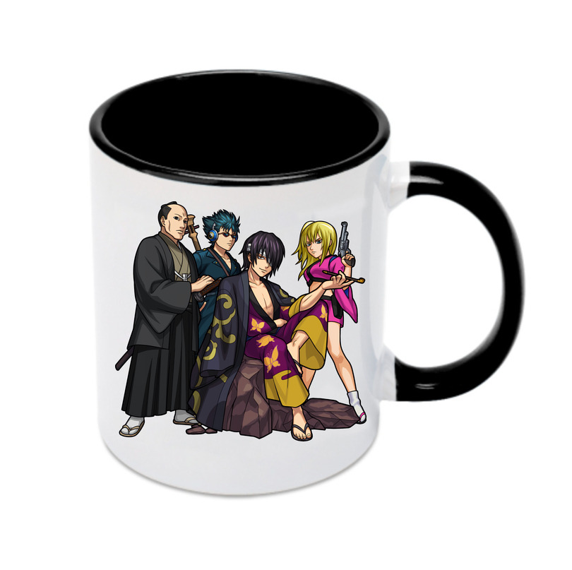 （画像用） ぎんたま 坂田銀時（さかたぎんとき） 神楽 志村新八（しむら しんぱち） GINTAMA Sakata Gintoki Kagura Shimura Shinpachi カラーマグカップ