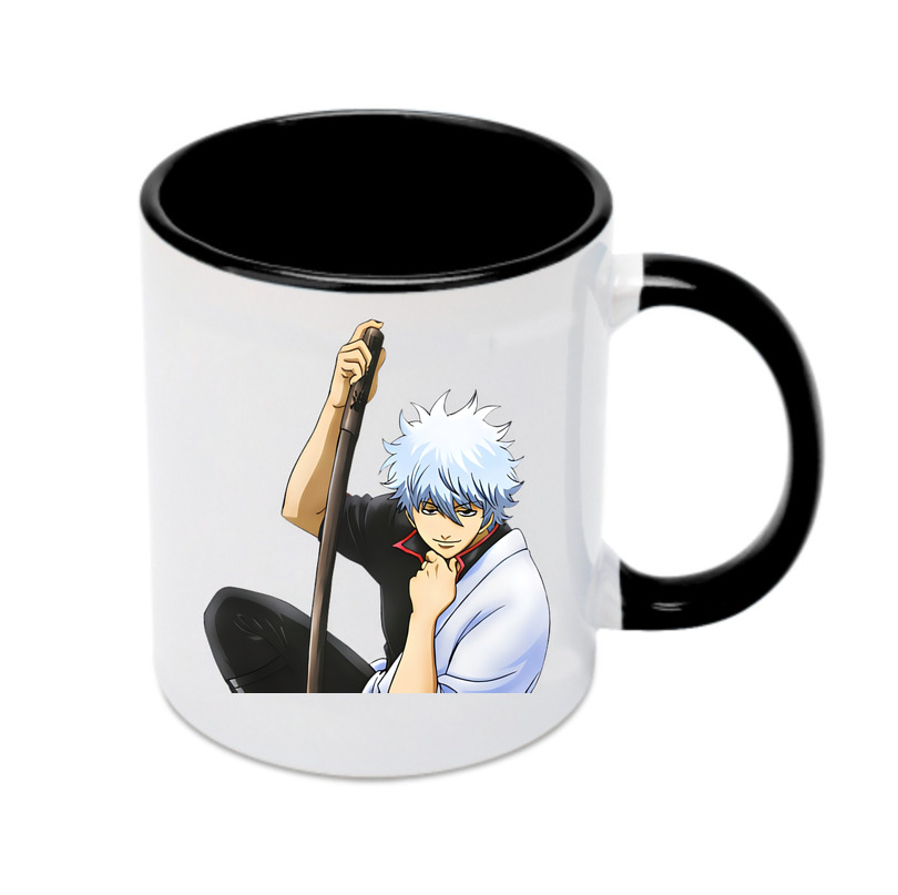 （画像用） ぎんたま 坂田銀時（さかたぎんとき） 神楽 志村新八（しむら しんぱち） GINTAMA Sakata Gintoki Kagura Shimura Shinpachi カラーマグカップ