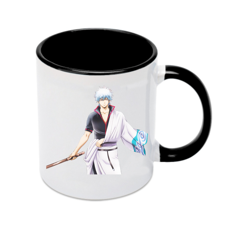 （画像用） ぎんたま 坂田銀時（さかたぎんとき） 神楽 志村新八（しむら しんぱち） GINTAMA Sakata Gintoki Kagura Shimura Shinpachi カラーマグカップ