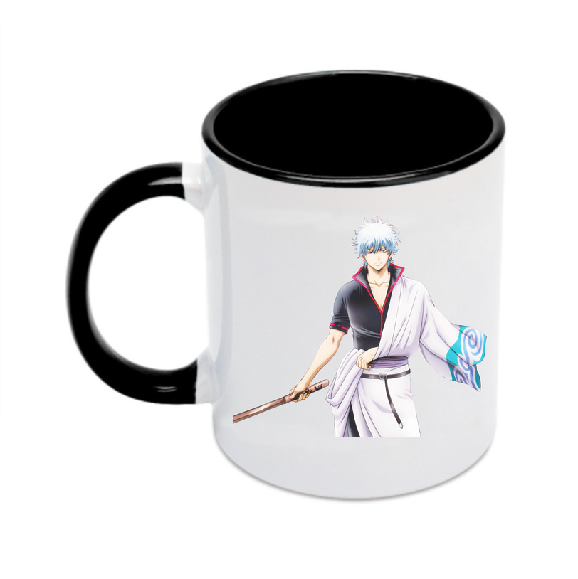 （画像用） ぎんたま 坂田銀時（さかたぎんとき） 神楽 志村新八（しむら しんぱち） GINTAMA Sakata Gintoki Kagura Shimura Shinpachi カラーマグカップ