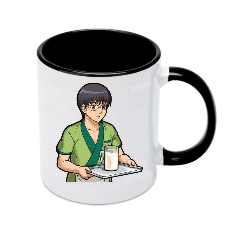 （画像用） ぎんたま 坂田銀時（さかたぎんとき） 神楽 志村新八（しむら しんぱち） GINTAMA Sakata Gintoki Kagura Shimura Shinpachi カラーマグカップ