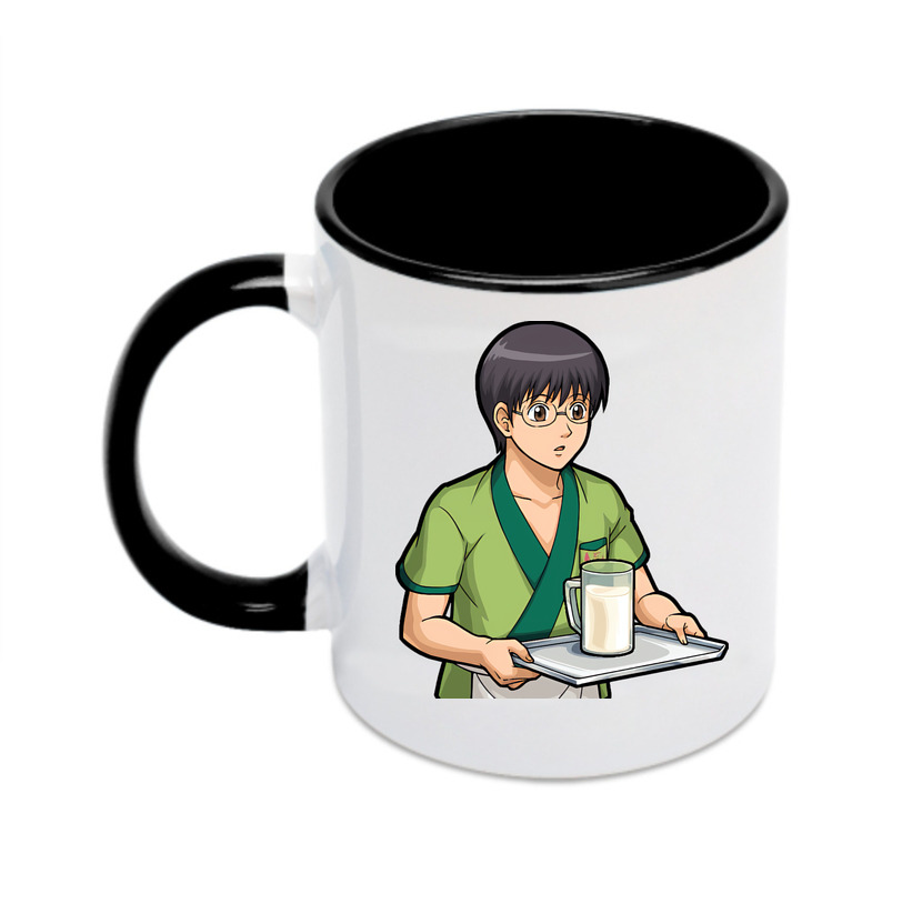 （画像用） ぎんたま 坂田銀時（さかたぎんとき） 神楽 志村新八（しむら しんぱち） GINTAMA Sakata Gintoki Kagura Shimura Shinpachi カラーマグカップ
