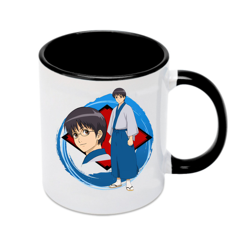（画像用） ぎんたま 坂田銀時（さかたぎんとき） 神楽 志村新八（しむら しんぱち） GINTAMA Sakata Gintoki Kagura Shimura Shinpachi カラーマグカップ