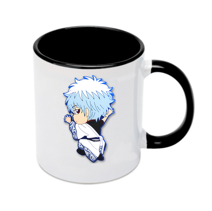 （画像用） ぎんたま 坂田銀時（さかたぎんとき） 神楽 志村新八（しむら しんぱち） GINTAMA Sakata Gintoki Kagura Shimura Shinpachi カラーマグカップ