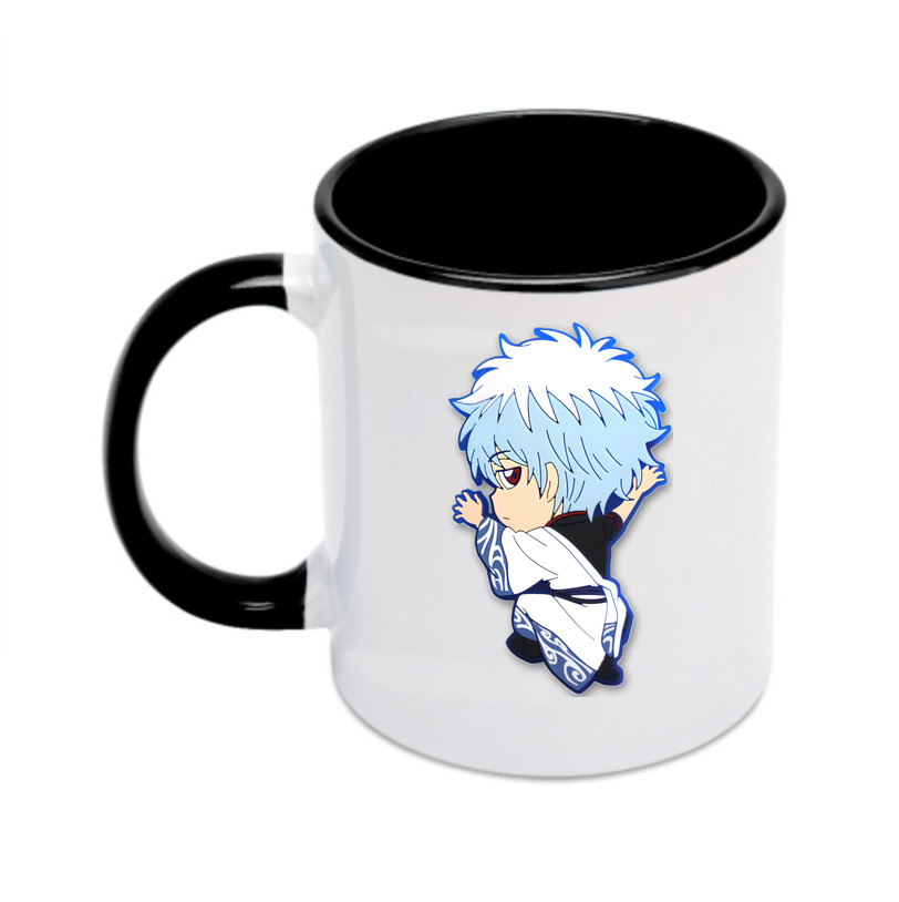 （画像用） ぎんたま 坂田銀時（さかたぎんとき） 神楽 志村新八（しむら しんぱち） GINTAMA Sakata Gintoki Kagura Shimura Shinpachi カラーマグカップ