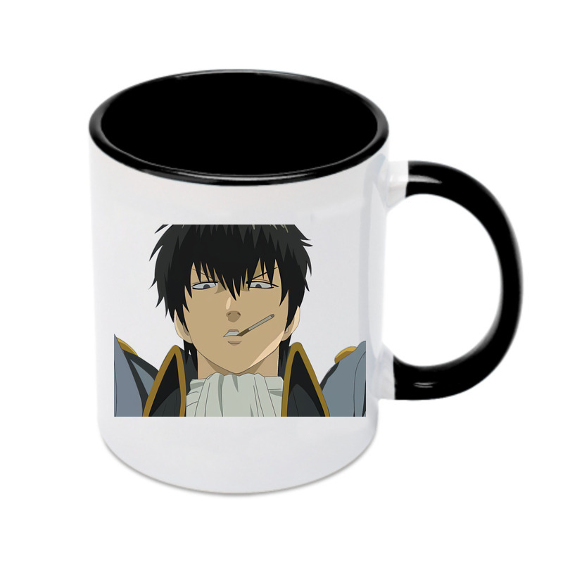 （画像用） ぎんたま 坂田銀時（さかたぎんとき） 神楽 志村新八（しむら しんぱち） GINTAMA Sakata Gintoki Kagura Shimura Shinpachi カラーマグカップ