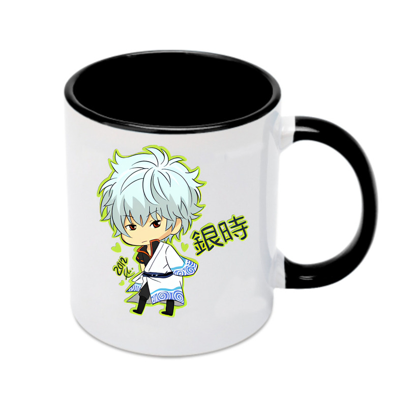 （画像用） ぎんたま 坂田銀時（さかたぎんとき） 神楽 志村新八（しむら しんぱち） GINTAMA Sakata Gintoki Kagura Shimura Shinpachi カラーマグカップ