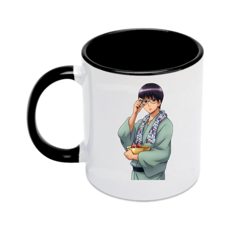 （画像用） ぎんたま 坂田銀時（さかたぎんとき） 神楽 志村新八（しむら しんぱち） GINTAMA Sakata Gintoki Kagura Shimura Shinpachi カラーマグカップ