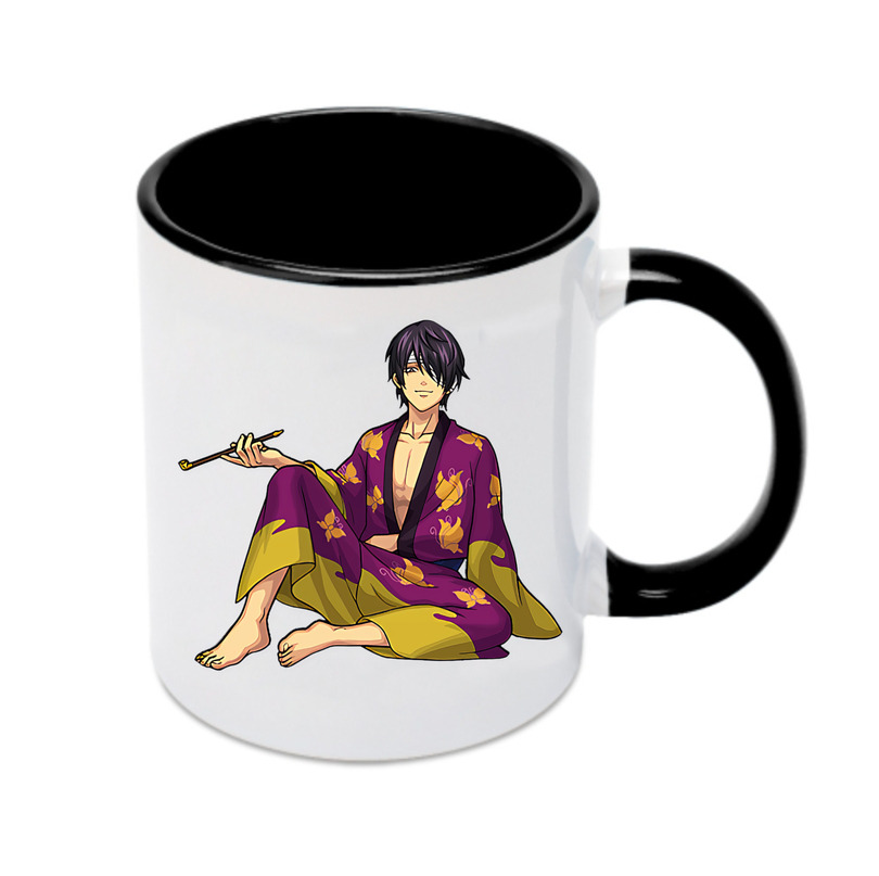 （画像用） ぎんたま 坂田銀時（さかたぎんとき） 神楽 志村新八（しむら しんぱち） GINTAMA Sakata Gintoki Kagura Shimura Shinpachi カラーマグカップ