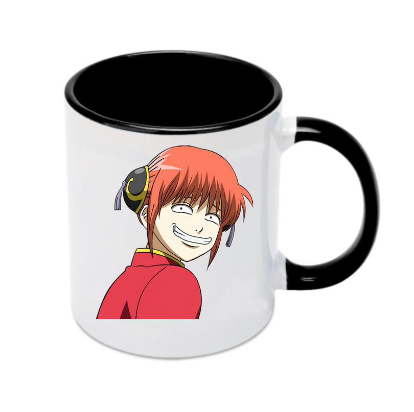 （画像用） ぎんたま 坂田銀時（さかたぎんとき） 神楽 志村新八（しむら しんぱち） GINTAMA Sakata Gintoki Kagura Shimura Shinpachi カラーマグカップ