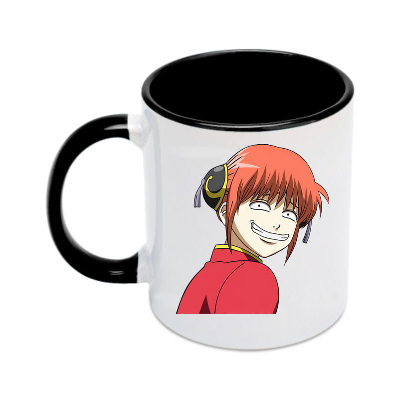 （画像用） ぎんたま 坂田銀時（さかたぎんとき） 神楽 志村新八（しむら しんぱち） GINTAMA Sakata Gintoki Kagura Shimura Shinpachi カラーマグカップ
