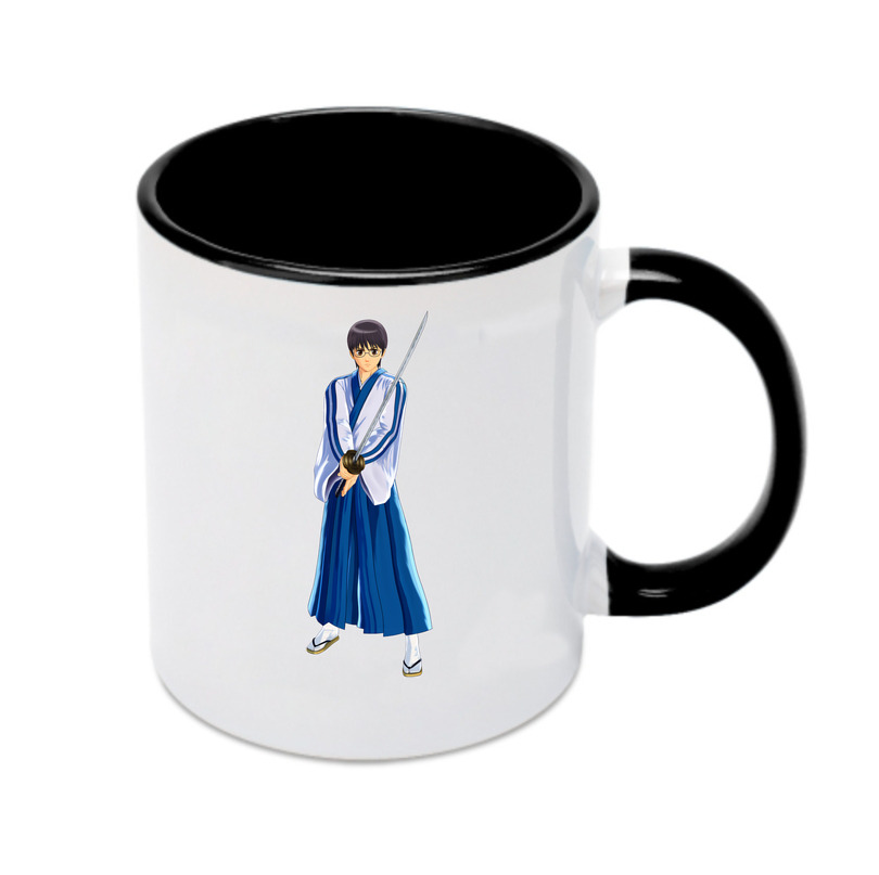 （画像用） ぎんたま 坂田銀時（さかたぎんとき） 神楽 志村新八（しむら しんぱち） GINTAMA Sakata Gintoki Kagura Shimura Shinpachi カラーマグカップ