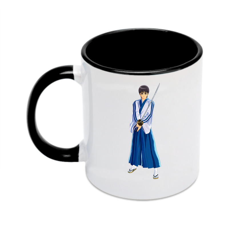 （画像用） ぎんたま 坂田銀時（さかたぎんとき） 神楽 志村新八（しむら しんぱち） GINTAMA Sakata Gintoki Kagura Shimura Shinpachi カラーマグカップ