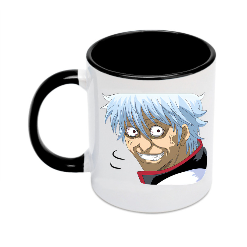 （画像用） ぎんたま 坂田銀時（さかたぎんとき） 神楽 志村新八（しむら しんぱち） GINTAMA Sakata Gintoki Kagura Shimura Shinpachi カラーマグカップ