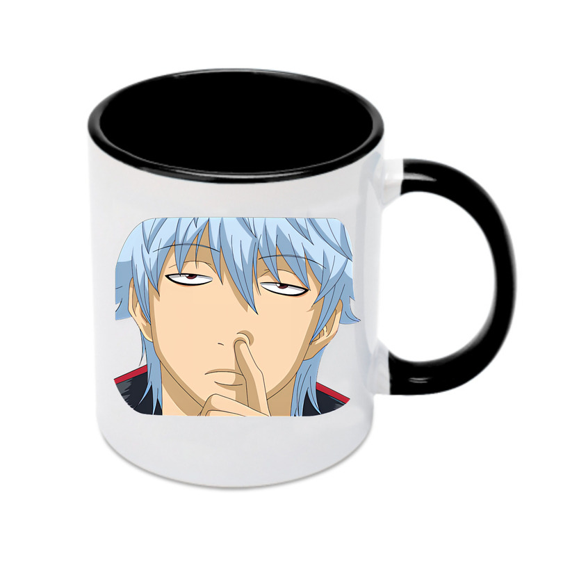 （画像用） ぎんたま 坂田銀時（さかたぎんとき） 神楽 志村新八（しむら しんぱち） GINTAMA Sakata Gintoki Kagura Shimura Shinpachi カラーマグカップ