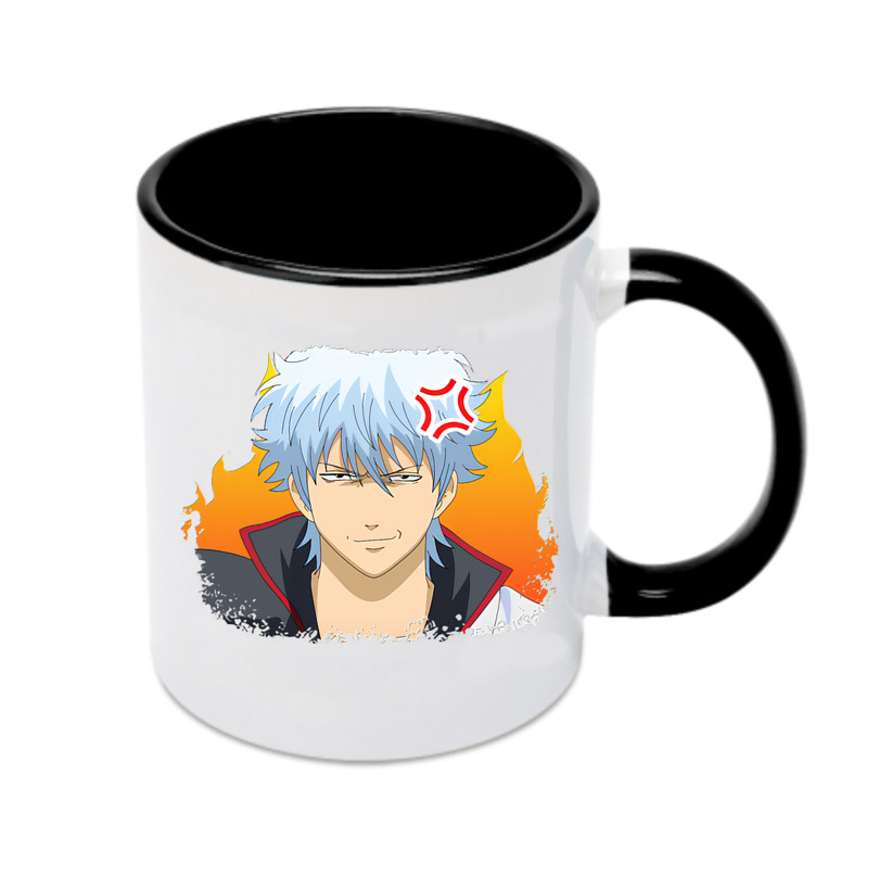 （画像用） ぎんたま 坂田銀時（さかたぎんとき） 神楽 志村新八（しむら しんぱち） GINTAMA Sakata Gintoki Kagura Shimura Shinpachi カラーマグカップ
