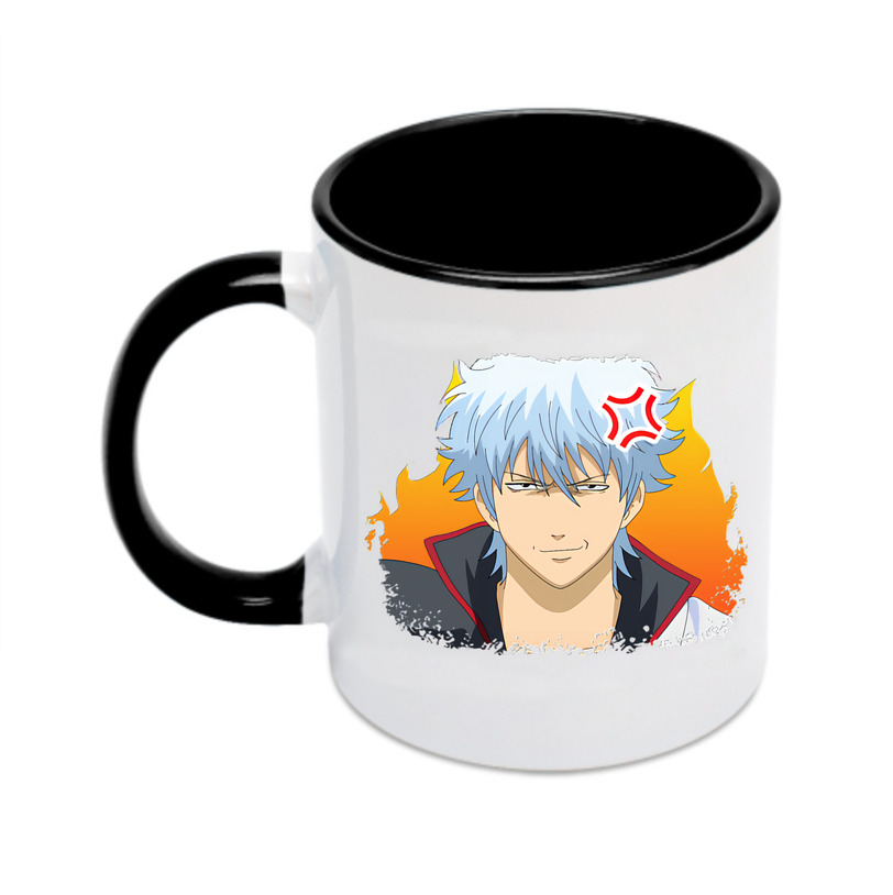 （画像用） ぎんたま 坂田銀時（さかたぎんとき） 神楽 志村新八（しむら しんぱち） GINTAMA Sakata Gintoki Kagura Shimura Shinpachi カラーマグカップ
