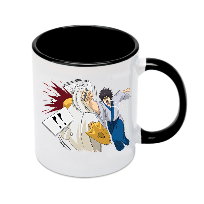 （画像用） ぎんたま 坂田銀時（さかたぎんとき） 神楽 志村新八（しむら しんぱち） GINTAMA Sakata Gintoki Kagura Shimura Shinpachi カラーマグカップ