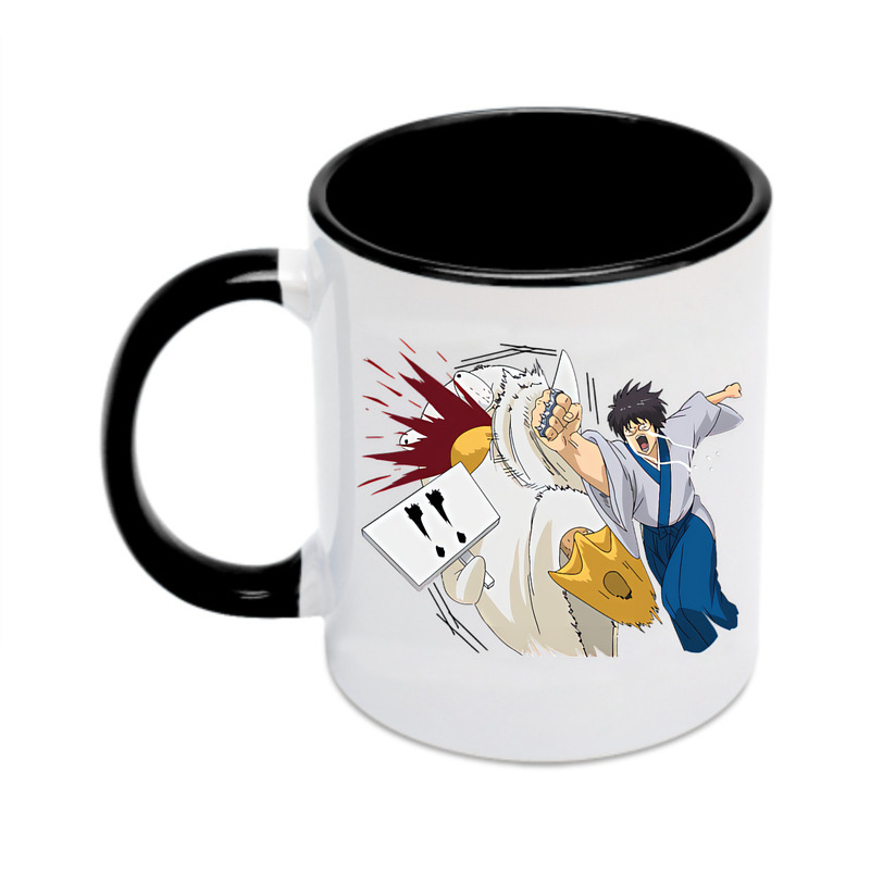 （画像用） ぎんたま 坂田銀時（さかたぎんとき） 神楽 志村新八（しむら しんぱち） GINTAMA Sakata Gintoki Kagura Shimura Shinpachi カラーマグカップ