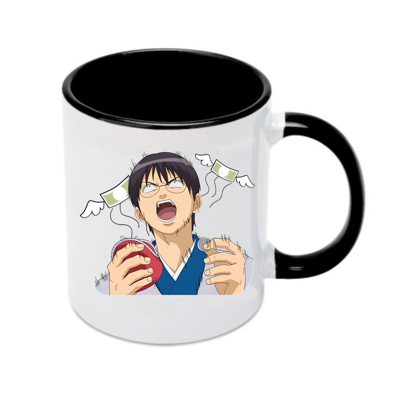 （画像用） ぎんたま 坂田銀時（さかたぎんとき） 神楽 志村新八（しむら しんぱち） GINTAMA Sakata Gintoki Kagura Shimura Shinpachi カラーマグカップ
