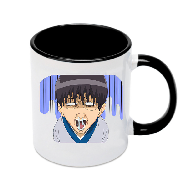 （画像用） ぎんたま 坂田銀時（さかたぎんとき） 神楽 志村新八（しむら しんぱち） GINTAMA Sakata Gintoki Kagura Shimura Shinpachi カラーマグカップ