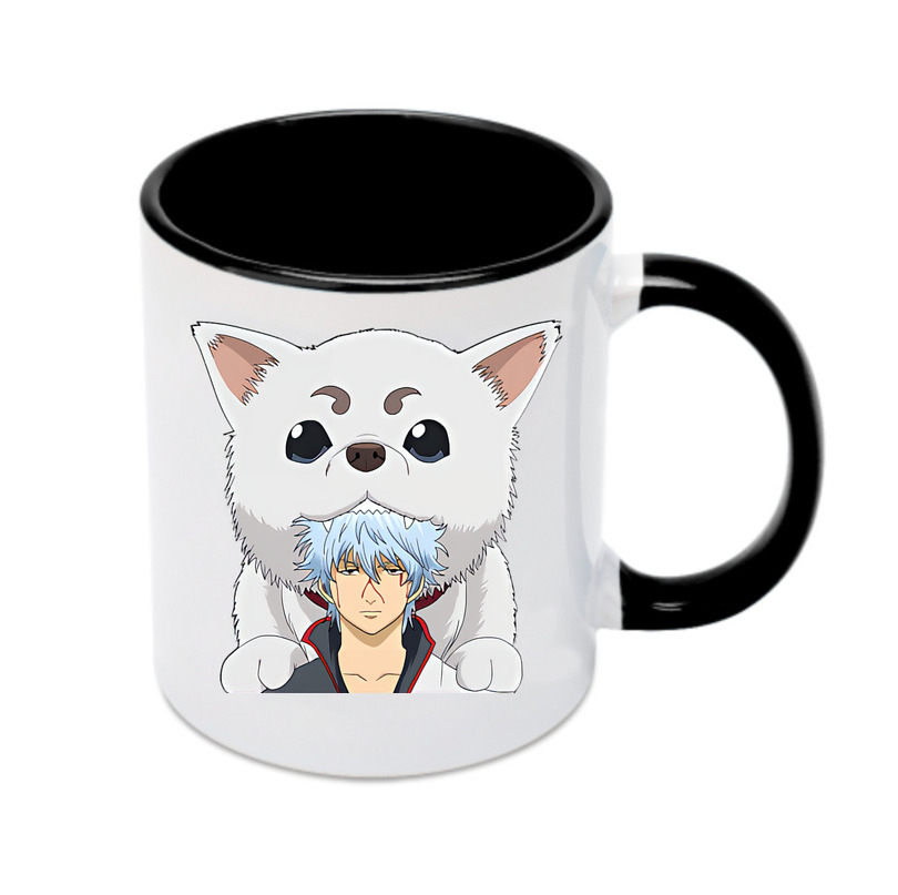 （画像用） ぎんたま 坂田銀時（さかたぎんとき） 神楽 志村新八（しむら しんぱち） GINTAMA Sakata Gintoki Kagura Shimura Shinpachi カラーマグカップ