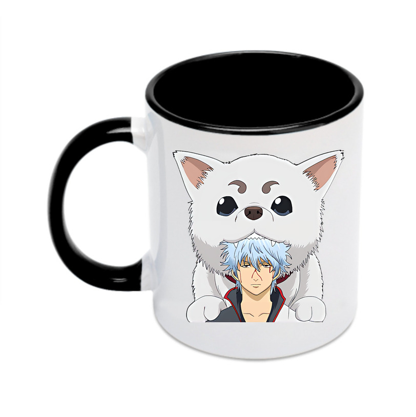 （画像用） ぎんたま 坂田銀時（さかたぎんとき） 神楽 志村新八（しむら しんぱち） GINTAMA Sakata Gintoki Kagura Shimura Shinpachi カラーマグカップ