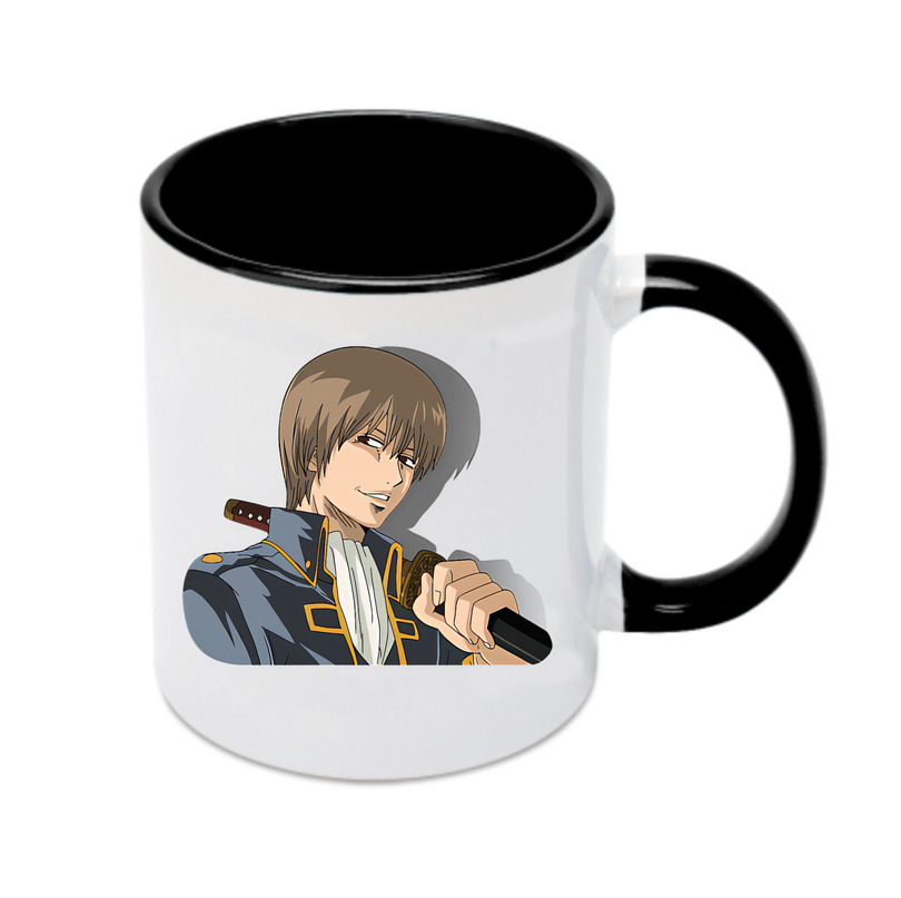 （画像用） ぎんたま 坂田銀時（さかたぎんとき） 神楽 志村新八（しむら しんぱち） GINTAMA Sakata Gintoki Kagura Shimura Shinpachi カラーマグカップ