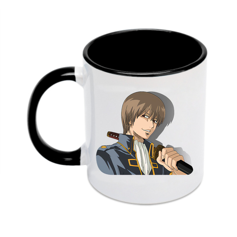 （画像用） ぎんたま 坂田銀時（さかたぎんとき） 神楽 志村新八（しむら しんぱち） GINTAMA Sakata Gintoki Kagura Shimura Shinpachi カラーマグカップ