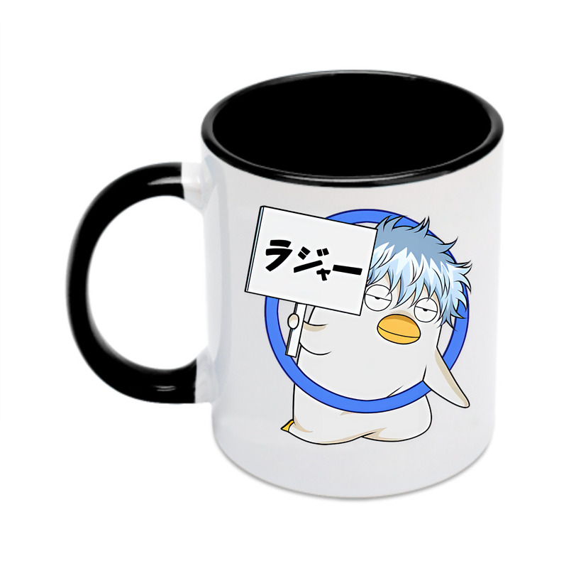 （画像用） ぎんたま 坂田銀時（さかたぎんとき） 神楽 志村新八（しむら しんぱち） GINTAMA Sakata Gintoki Kagura Shimura Shinpachi カラーマグカップ