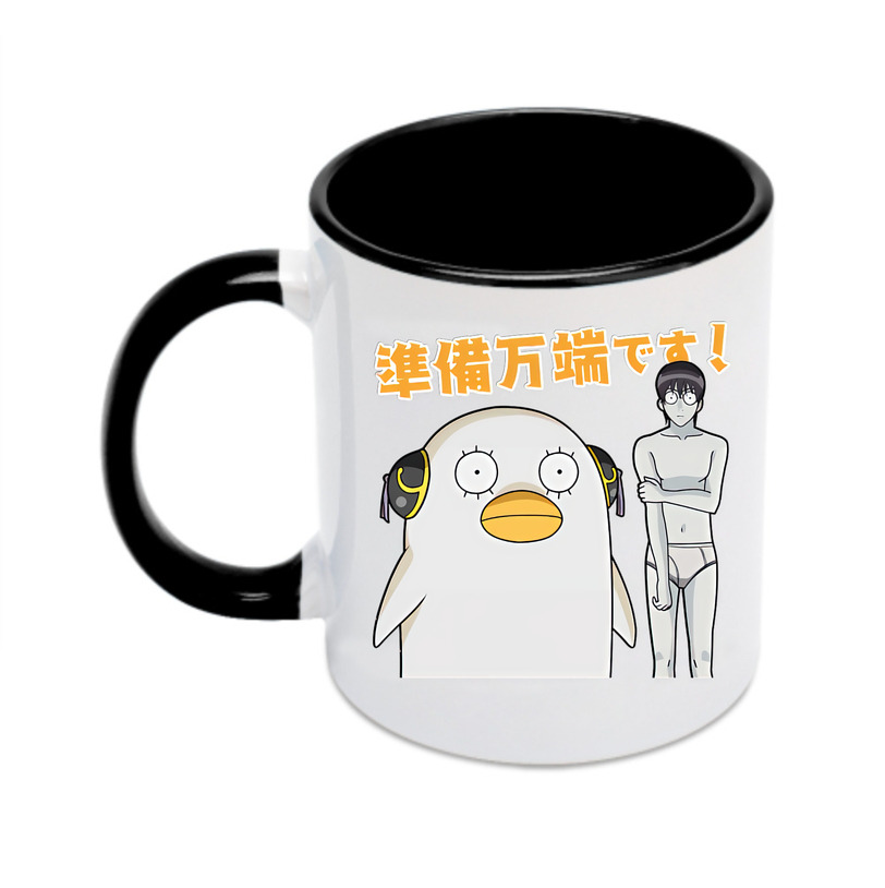（画像用） ぎんたま 坂田銀時（さかたぎんとき） 神楽 志村新八（しむら しんぱち） GINTAMA Sakata Gintoki Kagura Shimura Shinpachi カラーマグカップ