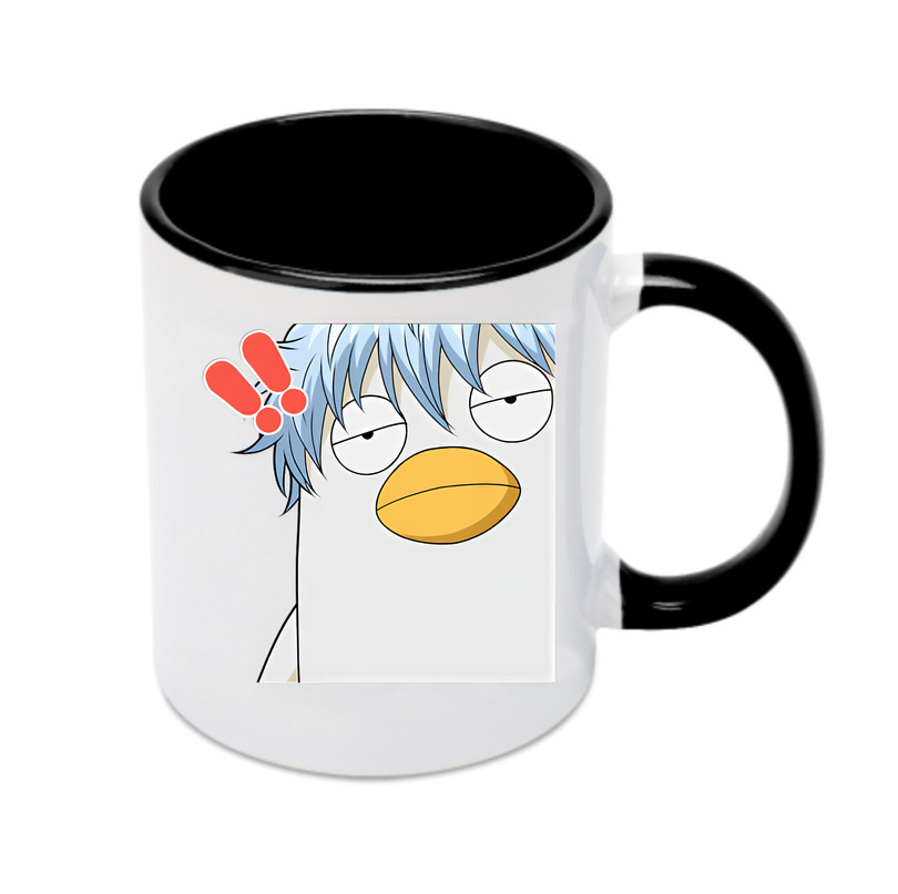 （画像用） ぎんたま 坂田銀時（さかたぎんとき） 神楽 志村新八（しむら しんぱち） GINTAMA Sakata Gintoki Kagura Shimura Shinpachi カラーマグカップ