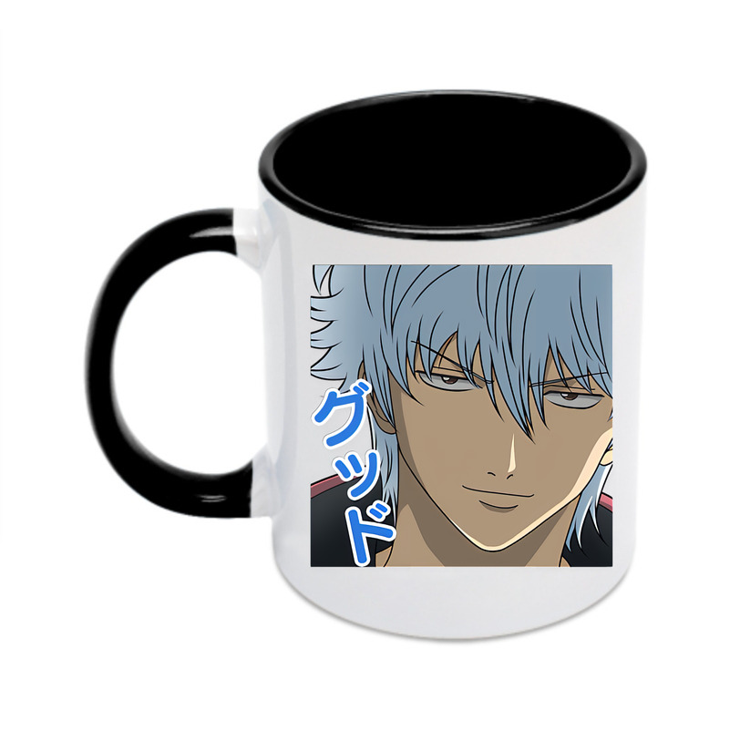 （画像用） ぎんたま 坂田銀時（さかたぎんとき） 神楽 志村新八（しむら しんぱち） GINTAMA Sakata Gintoki Kagura Shimura Shinpachi カラーマグカップ