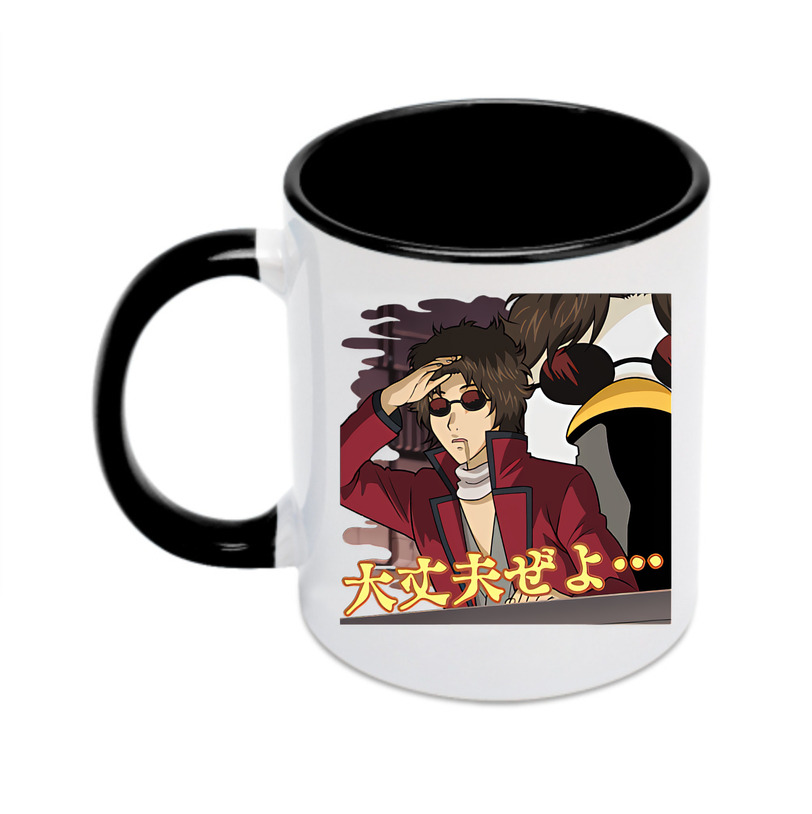 （画像用） ぎんたま 坂田銀時（さかたぎんとき） 神楽 志村新八（しむら しんぱち） GINTAMA Sakata Gintoki Kagura Shimura Shinpachi カラーマグカップ