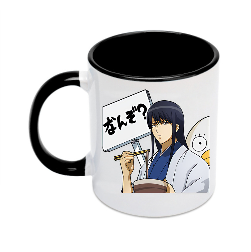 （画像用） ぎんたま 坂田銀時（さかたぎんとき） 神楽 志村新八（しむら しんぱち） GINTAMA Sakata Gintoki Kagura Shimura Shinpachi カラーマグカップ