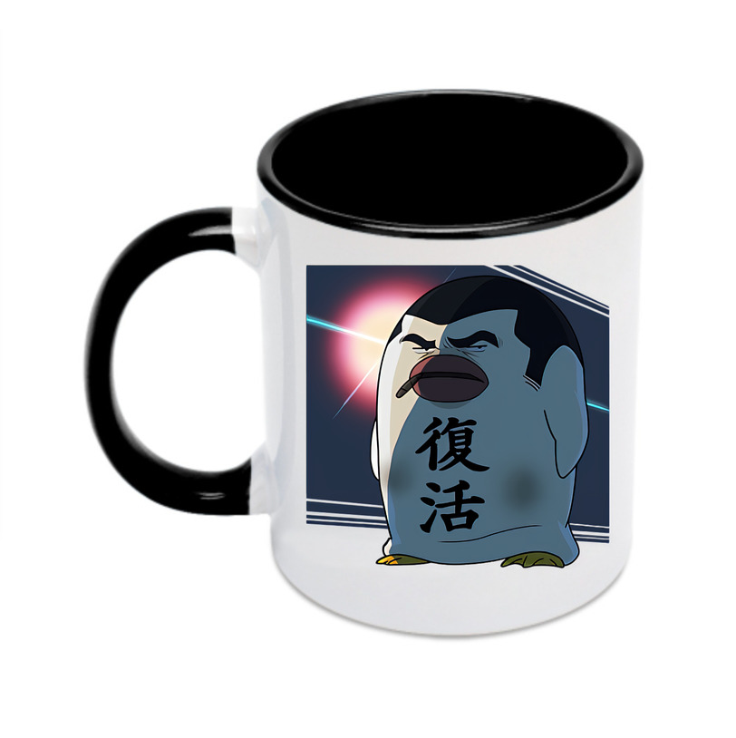 （画像用） ぎんたま 坂田銀時（さかたぎんとき） 神楽 志村新八（しむら しんぱち） GINTAMA Sakata Gintoki Kagura Shimura Shinpachi カラーマグカップ