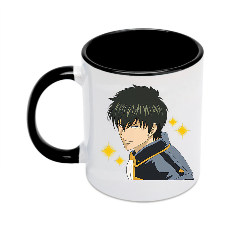 （画像用） ぎんたま 坂田銀時（さかたぎんとき） 神楽 志村新八（しむら しんぱち） GINTAMA Sakata Gintoki Kagura Shimura Shinpachi カラーマグカップ