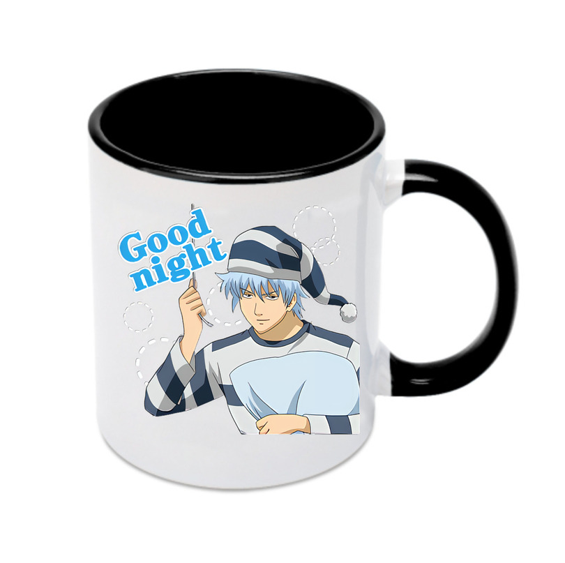 （画像用） ぎんたま 坂田銀時（さかたぎんとき） 神楽 志村新八（しむら しんぱち） GINTAMA Sakata Gintoki Kagura Shimura Shinpachi カラーマグカップ
