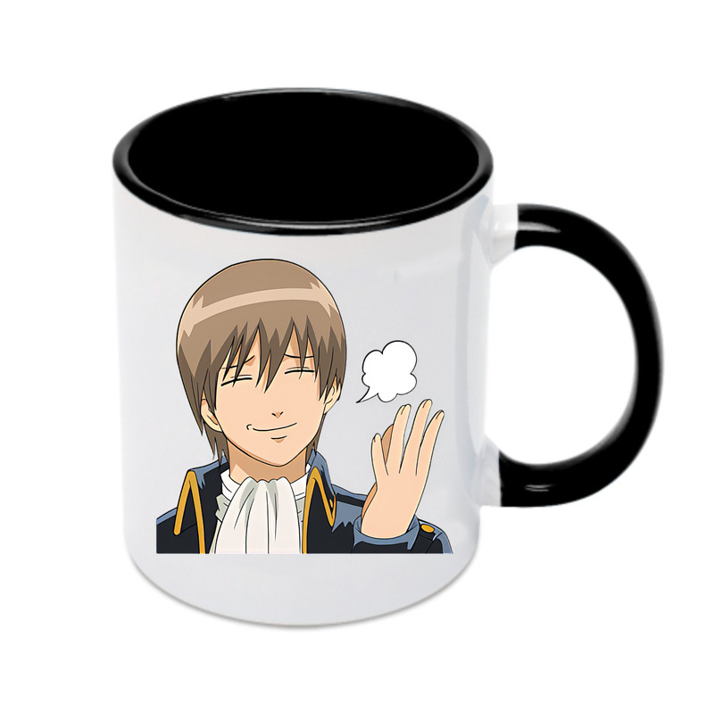 （画像用） ぎんたま 坂田銀時（さかたぎんとき） 神楽 志村新八（しむら しんぱち） GINTAMA Sakata Gintoki Kagura Shimura Shinpachi カラーマグカップ