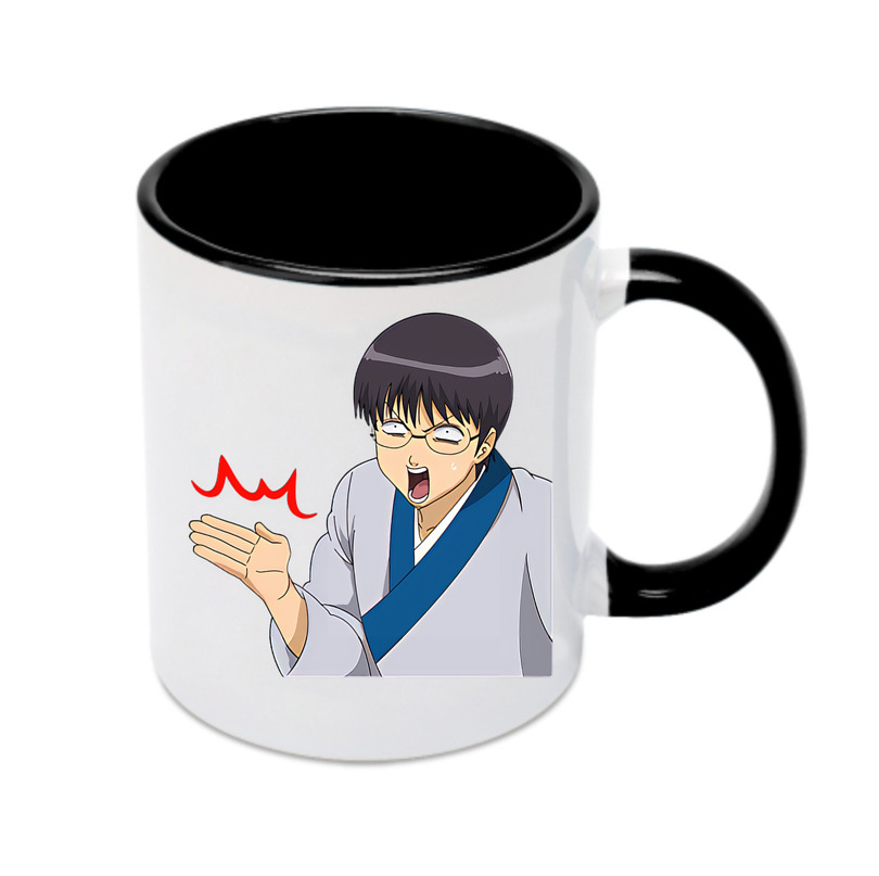 （画像用） ぎんたま 坂田銀時（さかたぎんとき） 神楽 志村新八（しむら しんぱち） GINTAMA Sakata Gintoki Kagura Shimura Shinpachi カラーマグカップ
